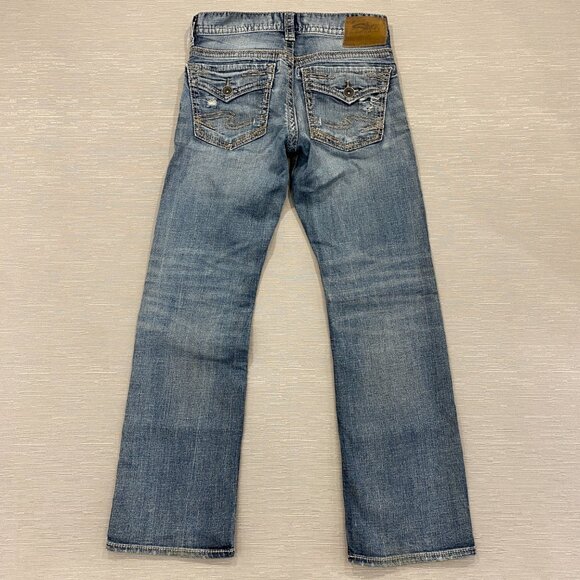 Silver Zac Bootcut Jeans Mens 29 x 32 Relaxed Fit Medium Wash Denim Pants - Picture 2 of 16